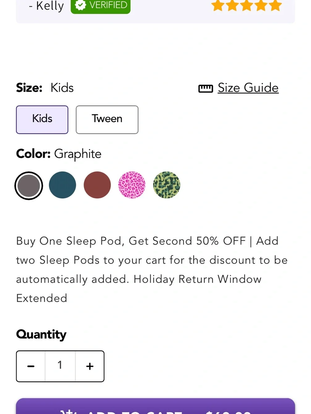 Kids Hugsleep mini sleep pods- graphite and turquoise